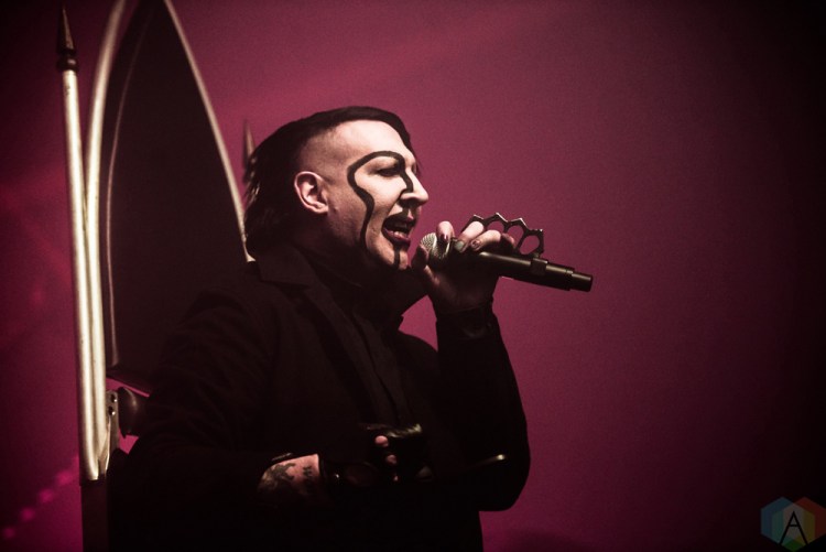 TORONTO, ON - FEBRUARY 11: Marilyn Manson performs at Rebel in Toronto on February 11, 2018. (Photo: Joanna Glezakos/Aesthetic Magazine)