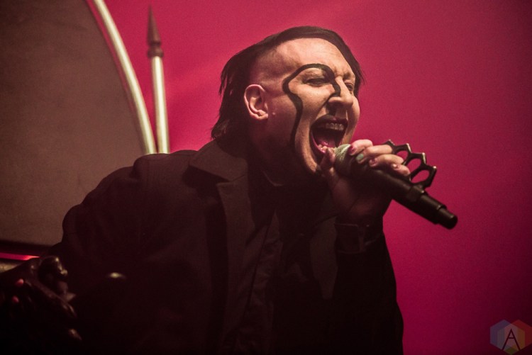 TORONTO, ON - FEBRUARY 11: Marilyn Manson performs at Rebel in Toronto on February 11, 2018. (Photo: Joanna Glezakos/Aesthetic Magazine)