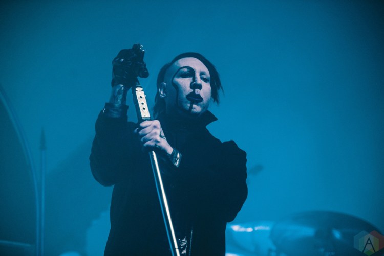 TORONTO, ON - FEBRUARY 11: Marilyn Manson performs at Rebel in Toronto on February 11, 2018. (Photo: Joanna Glezakos/Aesthetic Magazine)