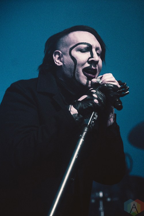 TORONTO, ON - FEBRUARY 11: Marilyn Manson performs at Rebel in Toronto on February 11, 2018. (Photo: Joanna Glezakos/Aesthetic Magazine)