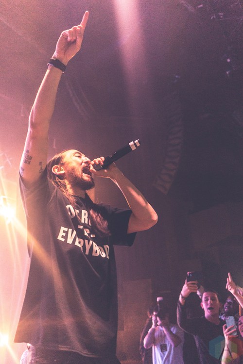 ROYAL OAK, MI - FEBRUARY 22: Steve Aoki performs at Royal Oak Music Theatre in Royal Oak, MI on February 22, 2018. (Photo: Taylor Ohryn/Aesthetic Magazine)