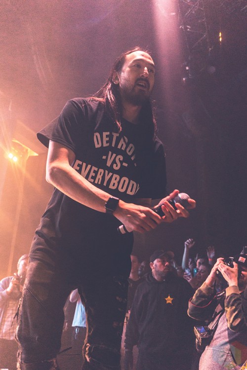 ROYAL OAK, MI - FEBRUARY 22: Steve Aoki performs at Royal Oak Music Theatre in Royal Oak, MI on February 22, 2018. (Photo: Taylor Ohryn/Aesthetic Magazine)