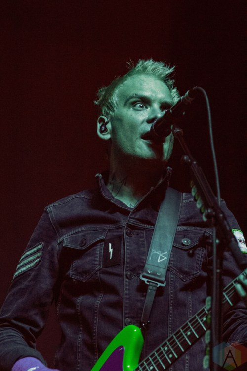 COSTA MESA, CA - MARCH 17: Blink-182 performs at Musink Festival at OC Fair & Event Center in Costa Mesa, California on March 17, 2018. (Photo: James Alvarez/Aesthetic Magazine)