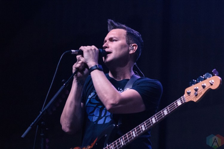 COSTA MESA, CA - MARCH 17: Blink-182 performs at Musink Festival at OC Fair & Event Center in Costa Mesa, California on March 17, 2018. (Photo: James Alvarez/Aesthetic Magazine)