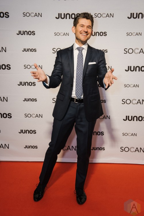 VANCOUVER, BC - MARCH 24: Matt Dusk attends the Juno Gala Dinner at Vancouver Convention Centre East in Vancouver, BC on March 24, 2018. (Photo: Tim Nguyen/Aesthetic Magazine)