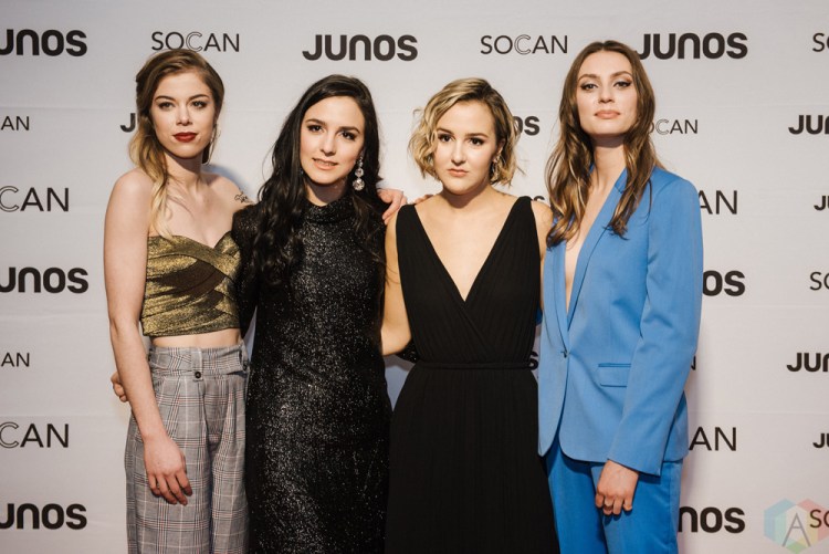 VANCOUVER, BC - MARCH 24: The Beaches attend the Juno Gala Dinner at Vancouver Convention Centre East in Vancouver, BC on March 24, 2018. (Photo: Tim Nguyen/Aesthetic Magazine)