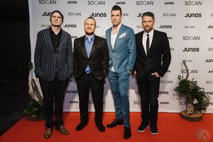 VANCOUVER, BC - MARCH 24: Theory Of A Deadman attends the Juno Gala Dinner at Vancouver Convention Centre East in Vancouver, BC on March 24, 2018. (Photo: Tim Nguyen/Aesthetic Magazine)