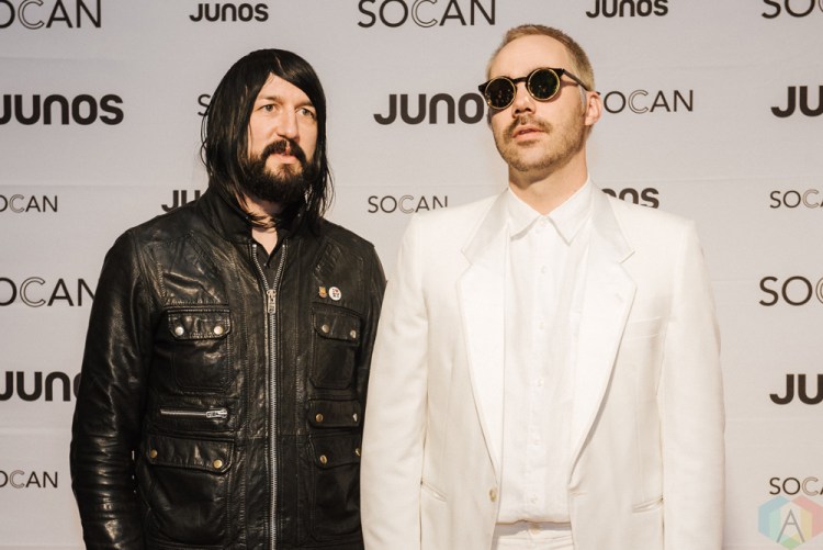 VANCOUVER, BC - MARCH 24: Death From Above 1979 attends the Juno Gala Dinner at Vancouver Convention Centre East in Vancouver, BC on March 24, 2018. (Photo: Tim Nguyen/Aesthetic Magazine)