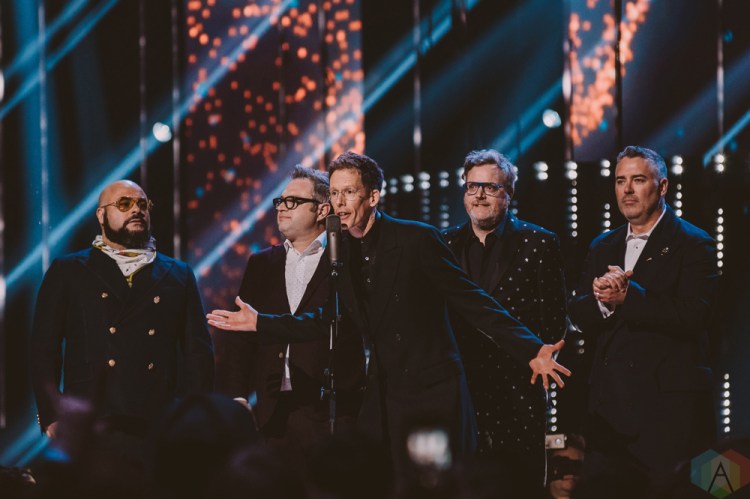 VANCOUVER, BC - MARCH 25: Barenaked Ladies attend the Juno Awards at Rogers Arena in Vancouver on March 25, 2018. (Photo: Tim Nugyen/Aesthetic Magazine)