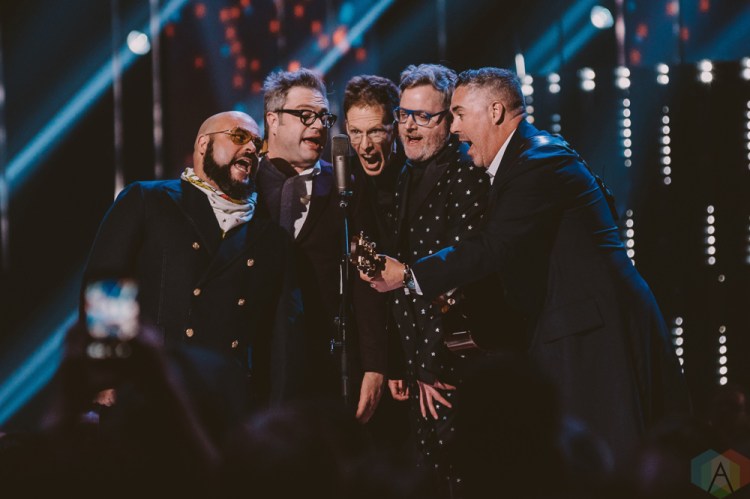 VANCOUVER, BC - MARCH 25: Barenaked Ladies attend the Juno Awards at Rogers Arena in Vancouver on March 25, 2018. (Photo: Tim Nugyen/Aesthetic Magazine)