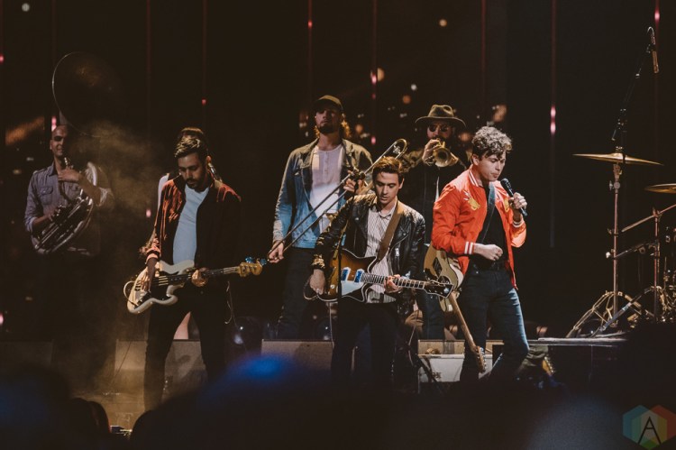 VANCOUVER, BC - MARCH 25: Arkells perform at the Juno Awards at Rogers Arena in Vancouver on March 25, 2018. (Photo: Tim Nugyen/Aesthetic Magazine)