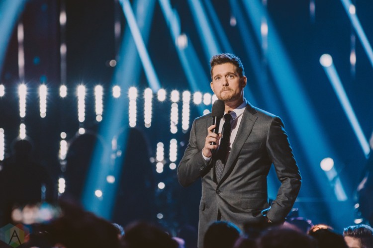 VANCOUVER, BC - MARCH 25: Michael Buble hosts the Juno Awards at Rogers Arena in Vancouver on March 25, 2018. (Photo: Tim Nugyen/Aesthetic Magazine)