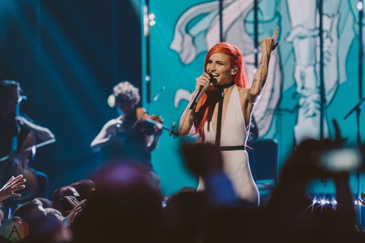 VANCOUVER, BC - MARCH 25: Lights performs at the Juno Awards at Rogers Arena in Vancouver on March 25, 2018. (Photo: Tim Nugyen/Aesthetic Magazine)