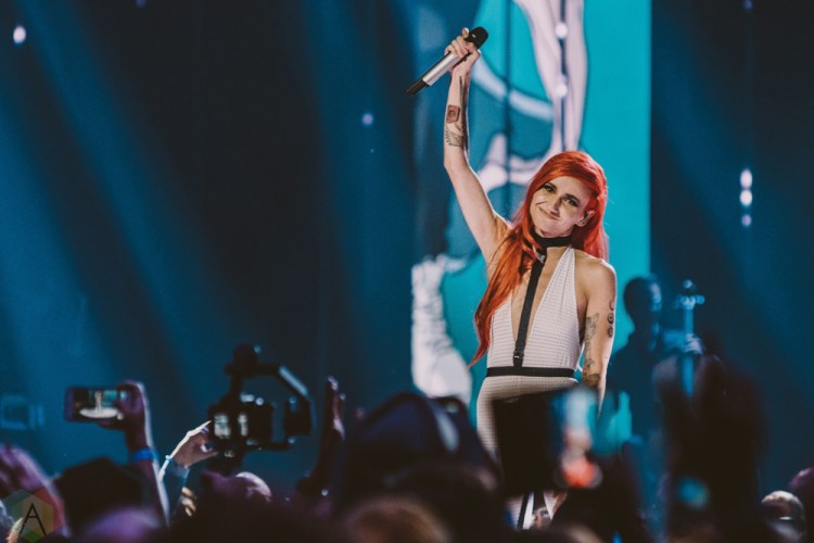VANCOUVER, BC - MARCH 25: Lights performs at the Juno Awards at Rogers Arena in Vancouver on March 25, 2018. (Photo: Tim Nugyen/Aesthetic Magazine)