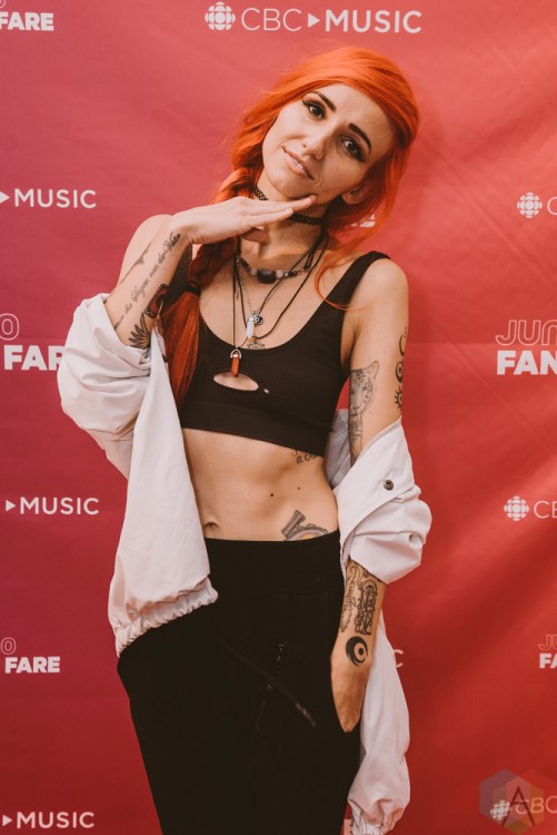 BURNABY, BC - MARCH 24: Lights attends JUNO Fan Fare in Burnaby, BC on March 24, 2018. (Photo: Tim Nguyen/Aesthetic Magazine)