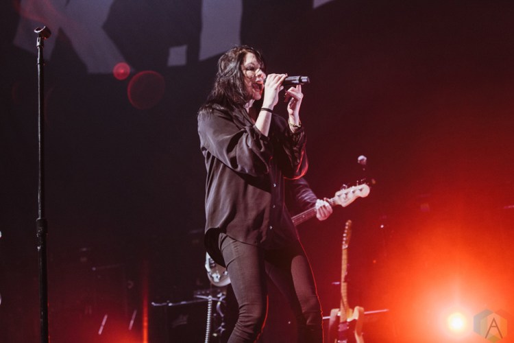 MANCHESTER, UK - MARCH 03: K.Flay performs at Manchester Arena in Manchester on March 03, 2018. (Photo: Priti Shikotra/Aesthetic Magazine)