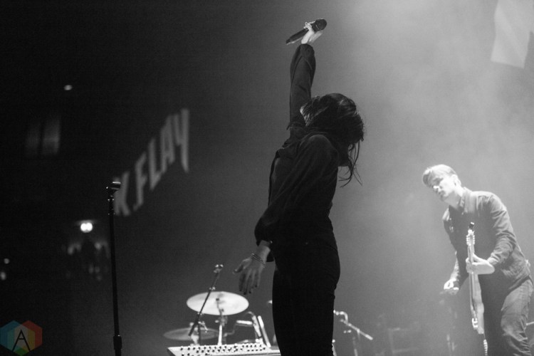 MANCHESTER, UK - MARCH 03: K.Flay performs at Manchester Arena in Manchester on March 03, 2018. (Photo: Priti Shikotra/Aesthetic Magazine)