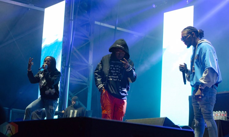 NEW ORLEANS, LA - MARCH 09: Migos performs at Buku Festival in New Orleans on March 09, 2018. (Photo: Kelli Binnings/Aesthetic Magazine)