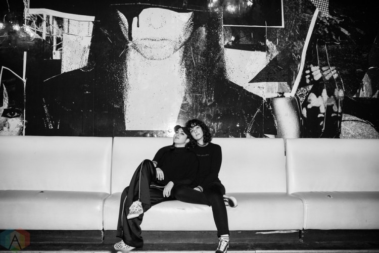 TORONTO, ON - FEBRUARY 28: Milk And Bone pose for a portrait backstage at The Mod Club in Toronto on February 28, 2018. (Photo: Joanna Glezakos/Aesthetic Magazine)