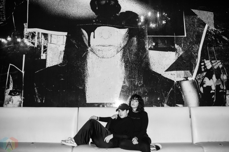 TORONTO, ON - FEBRUARY 28: Milk And Bone pose for a portrait backstage at The Mod Club in Toronto on February 28, 2018. (Photo: Joanna Glezakos/Aesthetic Magazine)