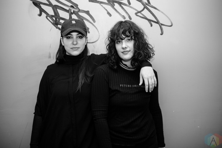 TORONTO, ON - FEBRUARY 28: Milk And Bone pose for a portrait backstage at The Mod Club in Toronto on February 28, 2018. (Photo: Joanna Glezakos/Aesthetic Magazine)