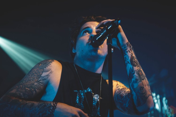 PONTIAC, MI - MARCH 18: Our Last Night performs at Crofoot Ballroom in Pontiac, MI on March 18, 2018. (Photo: Rebekah Witt/Aesthetic Magazine)