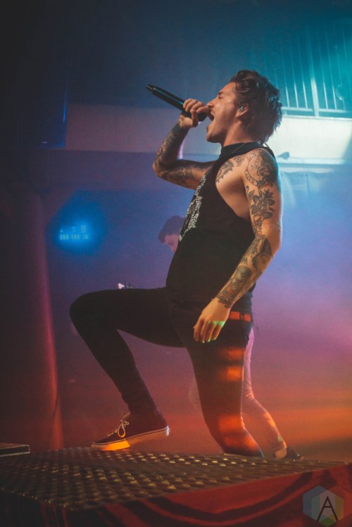 PONTIAC, MI - MARCH 18: Our Last Night performs at Crofoot Ballroom in Pontiac, MI on March 18, 2018. (Photo: Rebekah Witt/Aesthetic Magazine)