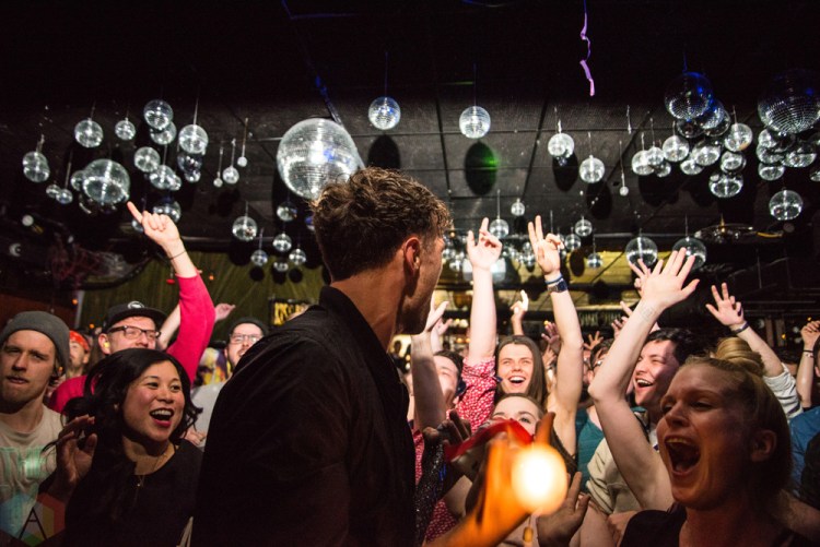 TORONTO, ON - MARCH 01: Rich Aucoin performs at Drake Hotel in Toronto on March 01, 2018. (Photo: Morgan Hotston/Aesthetic Magazine)