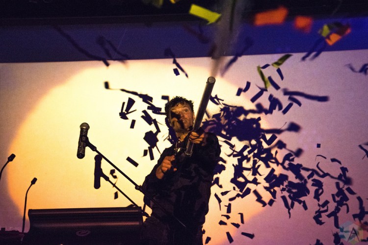 TORONTO, ON - MARCH 01: Rich Aucoin performs at Drake Hotel in Toronto on March 01, 2018. (Photo: Morgan Hotston/Aesthetic Magazine)