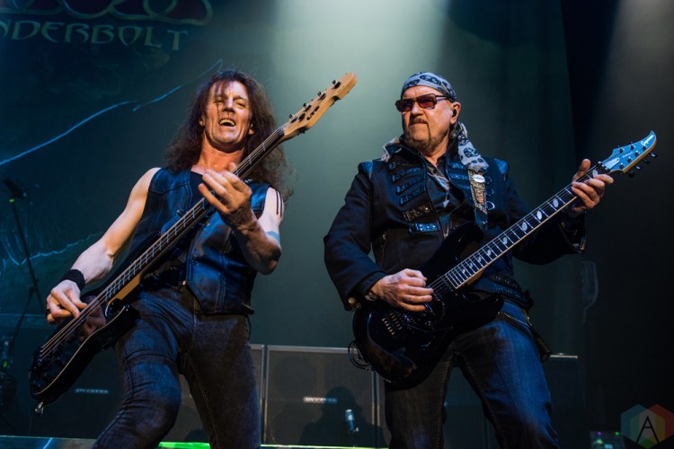 OSHAWA, ON - MARCH 28: Saxon performs at Tribute Communities Centre in Oshawa on March 28, 2018. (Photo: Tyler Roberts/Aesthetic Magazine)