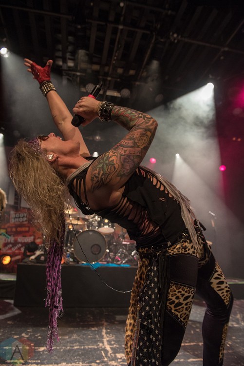 VANCOUVER, BC - MARCH 15: Steel Panther performs at Commodore Ballroom in Vancouver on March 15, 2018. (Photo: Rob Porter/Aesthetic Magazine)