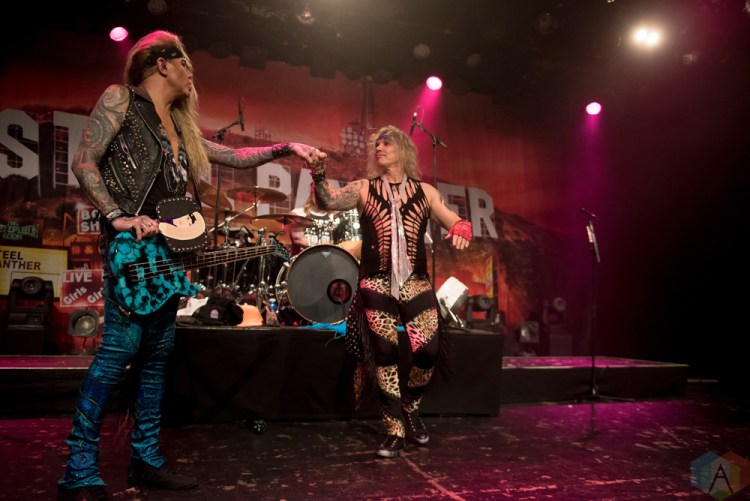 VANCOUVER, BC - MARCH 15: Steel Panther performs at Commodore Ballroom in Vancouver on March 15, 2018. (Photo: Rob Porter/Aesthetic Magazine)