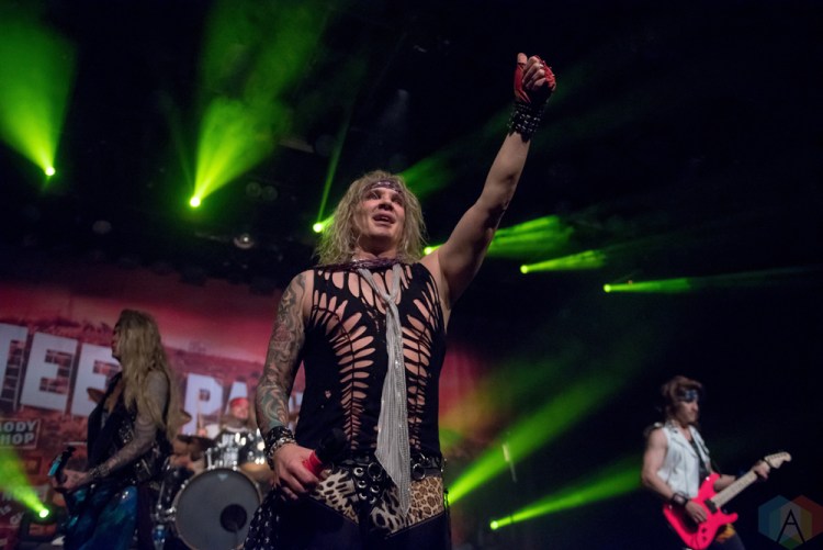 VANCOUVER, BC - MARCH 15: Steel Panther performs at Commodore Ballroom in Vancouver on March 15, 2018. (Photo: Rob Porter/Aesthetic Magazine)