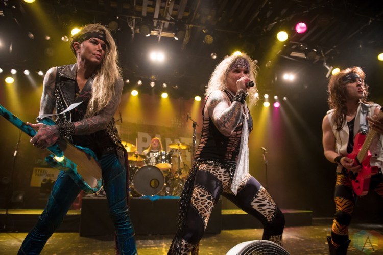 VANCOUVER, BC - MARCH 15: Steel Panther performs at Commodore Ballroom in Vancouver on March 15, 2018. (Photo: Rob Porter/Aesthetic Magazine)