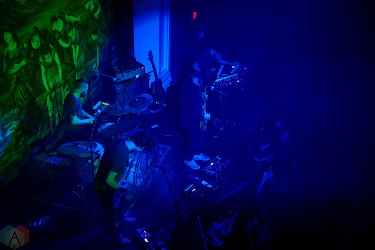TORONTO, ON - MARCH 15: Suuns performs at The Great Hall in Toronto on March 15, 2018. (Photo: Morgan Harris/Aesthetic Magazine)