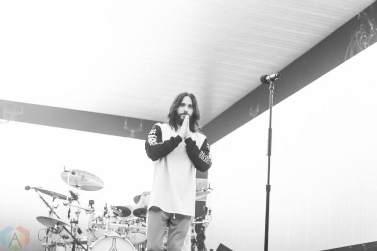 MANCHESTER, UK - MARCH 24: Jared Leto of Thirty Seconds To Mars performs at Manchester Arena in Manchester, UK on March 24, 2018. (Photo: Priti Shikotra/Aesthetic Magazine)