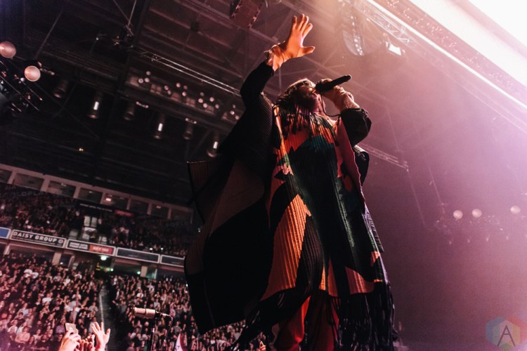 MANCHESTER, UK - MARCH 24: Jared Leto of Thirty Seconds To Mars performs at Manchester Arena in Manchester, UK on March 24, 2018. (Photo: Priti Shikotra/Aesthetic Magazine)