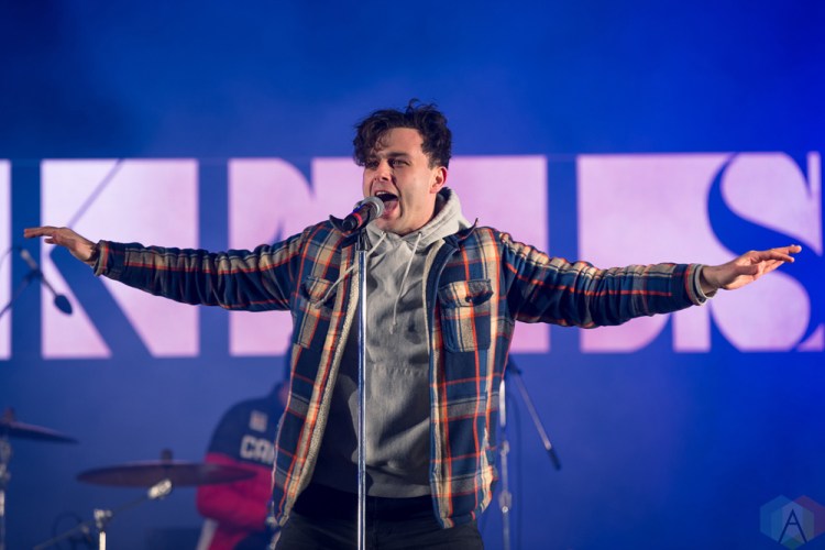 TORONTO, ON - APRIL 05 - Arkells performs at Yonge-Dundas Square in Toronto on April 05, 2018. (Photo: Brendan Albert/Aesthetic Magazine)