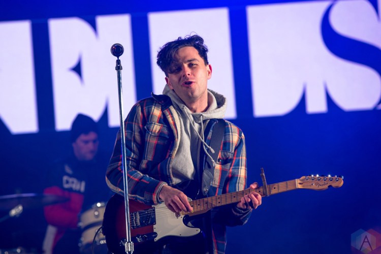 TORONTO, ON - APRIL 05 - Arkells performs at Yonge-Dundas Square in Toronto on April 05, 2018. (Photo: Brendan Albert/Aesthetic Magazine)