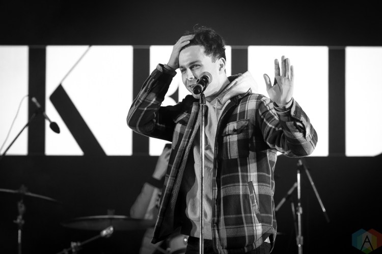 TORONTO, ON - APRIL 05 - Arkells performs at Yonge-Dundas Square in Toronto on April 05, 2018. (Photo: Brendan Albert/Aesthetic Magazine)