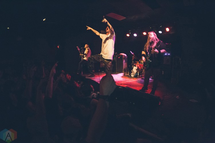 TORONTO, ON - APRIL 20: Cancer Bats perform at Lee's Palace in Toronto on April 20, 2018. (Photo: Josh Moody/Aesthetic Magazine)