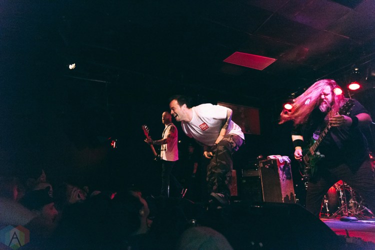 TORONTO, ON - APRIL 20: Cancer Bats perform at Lee's Palace in Toronto on April 20, 2018. (Photo: Josh Moody/Aesthetic Magazine)