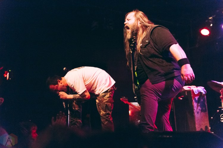 TORONTO, ON - APRIL 20: Cancer Bats perform at Lee's Palace in Toronto on April 20, 2018. (Photo: Josh Moody/Aesthetic Magazine)