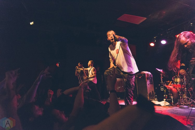 TORONTO, ON - APRIL 20: Cancer Bats perform at Lee's Palace in Toronto on April 20, 2018. (Photo: Josh Moody/Aesthetic Magazine)