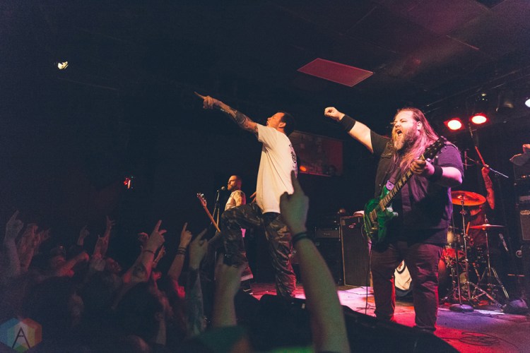 TORONTO, ON - APRIL 20: Cancer Bats perform at Lee's Palace in Toronto on April 20, 2018. (Photo: Josh Moody/Aesthetic Magazine)