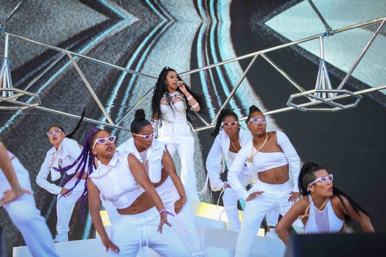 INDIO, CA - APRIL 22: Cardi B performs at Coachella at Empire Polo Club in Indio, California on April 22, 2018. (Photo: Mark Ostrom)