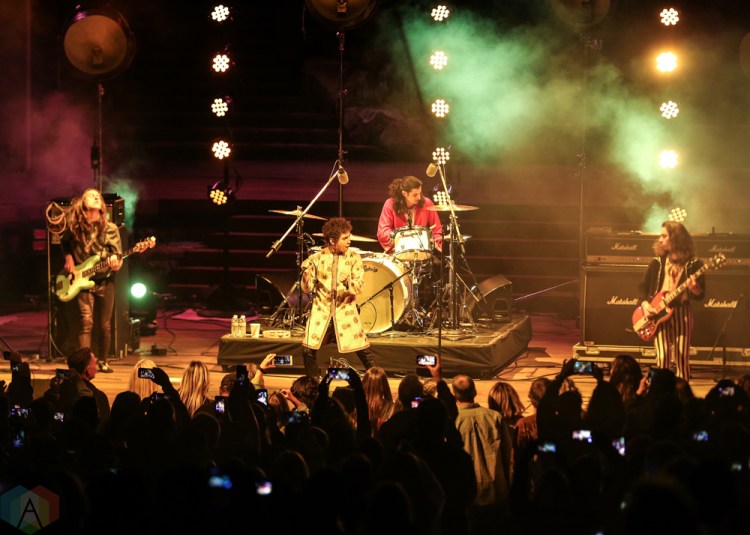 LOS ANGELES, CA - APRIL 16: Greta Van Fleet performs at John Anson Ford Theatre in Los Angeles, California on April 16, 2018. (Photo: Melanie Escombe/Aesthetic Magazine)