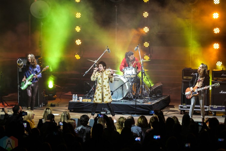 LOS ANGELES, CA - APRIL 16: Greta Van Fleet performs at John Anson Ford Theatre in Los Angeles, California on April 16, 2018. (Photo: Melanie Escombe/Aesthetic Magazine)