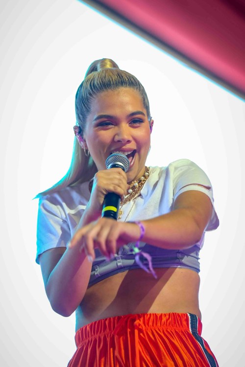 INDIO, CA - APRIL 22: Hayley Kiyoko performs at Coachella at Empire Polo Club in Indio, California on April 22, 2018. (Photo: Mark Ostrom)