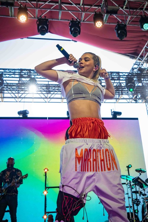 INDIO, CA - APRIL 22: Hayley Kiyoko performs at Coachella at Empire Polo Club in Indio, California on April 22, 2018. (Photo: Mark Ostrom)